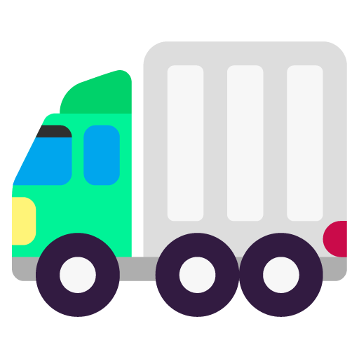 Microsoft design of the articulated lorry emoji verson:Windows-11-22H2