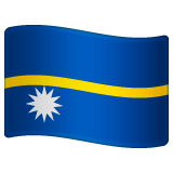 Whatsapp design of the flag: Nauru emoji verson:2.23.2.72