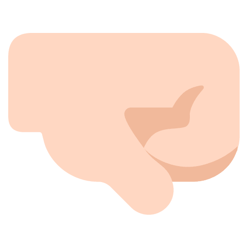 Microsoft design of the right-facing fist: light skin tone emoji verson:Windows-11-22H2