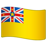 Whatsapp design of the flag: Niue emoji verson:2.23.2.72