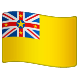 Whatsapp design of the flag: Niue emoji verson:2.23.2.72