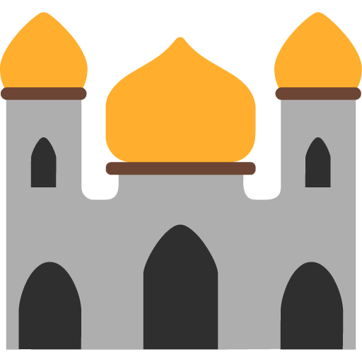 Microsoft design of the mosque emoji verson:Windows-11-22H2