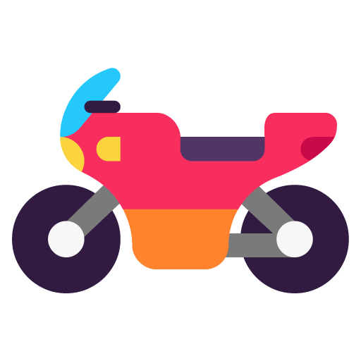 Microsoft design of the motorcycle emoji verson:Windows-11-22H2