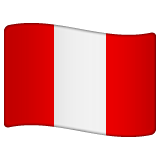 Whatsapp design of the flag: Peru emoji verson:2.23.2.72