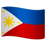 Whatsapp design of the flag: Philippines emoji verson:2.23.2.72