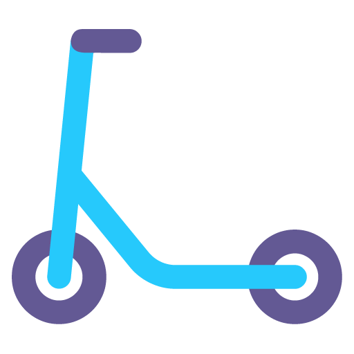 Microsoft design of the kick scooter emoji verson:Windows-11-22H2