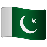 Whatsapp design of the flag: Pakistan emoji verson:2.23.2.72