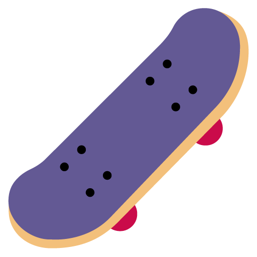 Microsoft design of the skateboard emoji verson:Windows-11-22H2