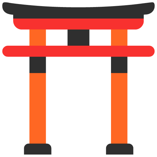 Microsoft design of the shinto shrine emoji verson:Windows-11-22H2
