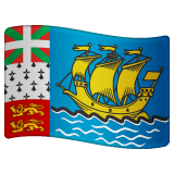 Whatsapp design of the flag: St. Pierre & Miquelon emoji verson:2.23.2.72