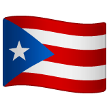 Whatsapp design of the flag: Puerto Rico emoji verson:2.23.2.72
