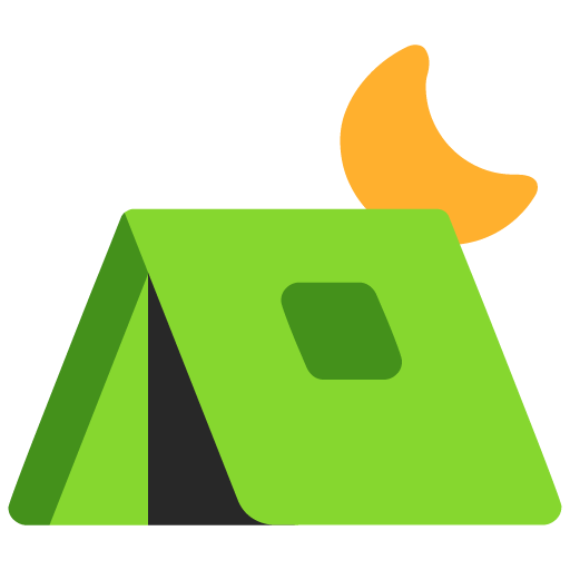 Microsoft design of the tent emoji verson:Windows-11-22H2