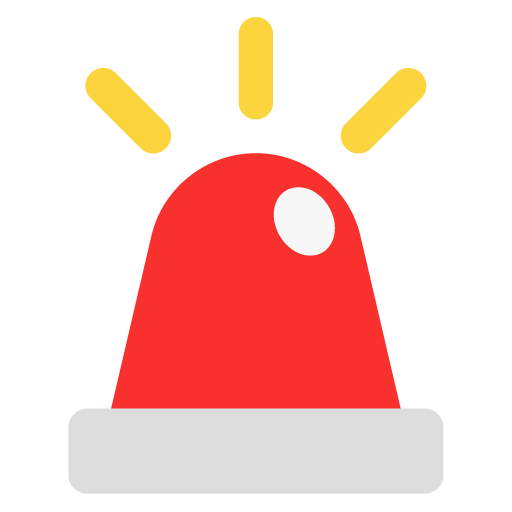 Microsoft design of the police car light emoji verson:Windows-11-22H2