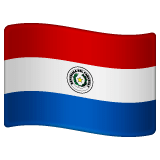 Whatsapp design of the flag: Paraguay emoji verson:2.23.2.72
