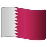 Whatsapp design of the flag: Qatar emoji verson:2.23.2.72