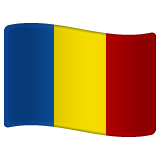 Whatsapp design of the flag: Romania emoji verson:2.23.2.72