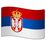Whatsapp design of the flag: Serbia emoji verson:2.23.2.72
