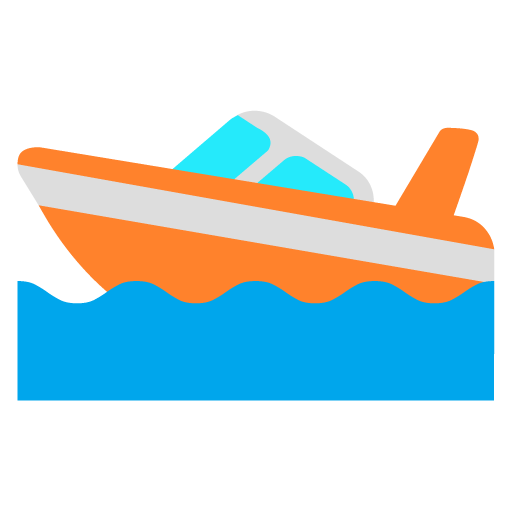 Microsoft design of the speedboat emoji verson:Windows-11-22H2