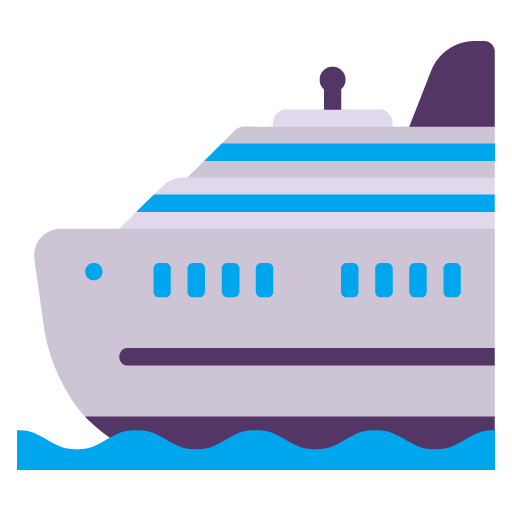 Microsoft design of the passenger ship emoji verson:Windows-11-22H2