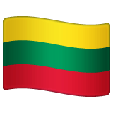 Whatsapp Whatsapp design of the flag: Lithuania emoji verson:2.23.2.72
