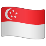 Whatsapp design of the flag: Singapore emoji verson:2.23.2.72