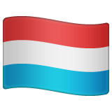 Whatsapp design of the flag: Luxembourg emoji verson:2.23.2.72