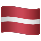 Whatsapp Whatsapp design of the flag: Latvia emoji verson:2.23.2.72