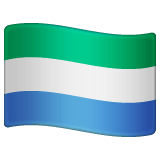 Whatsapp design of the flag: Sierra Leone emoji verson:2.23.2.72