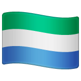 Whatsapp design of the flag: Sierra Leone emoji verson:2.23.2.72