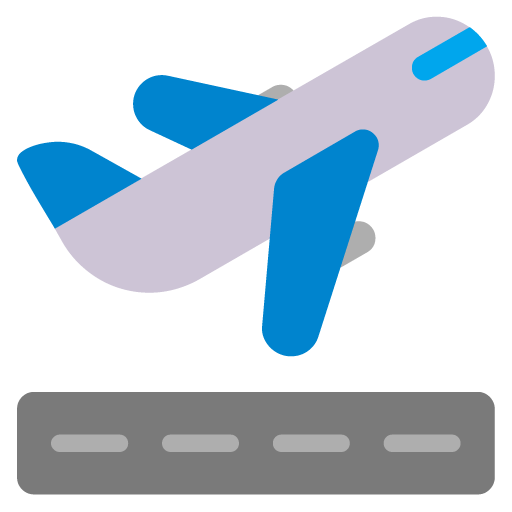 Microsoft design of the airplane departure emoji verson:Windows-11-22H2