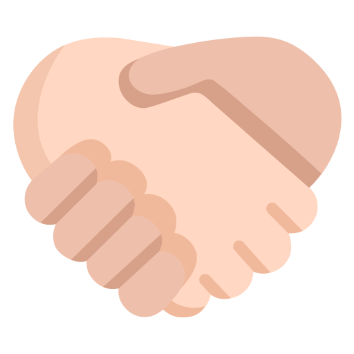 Microsoft design of the handshake: light skin tone medium-light skin tone emoji verson:Windows-11-22H2