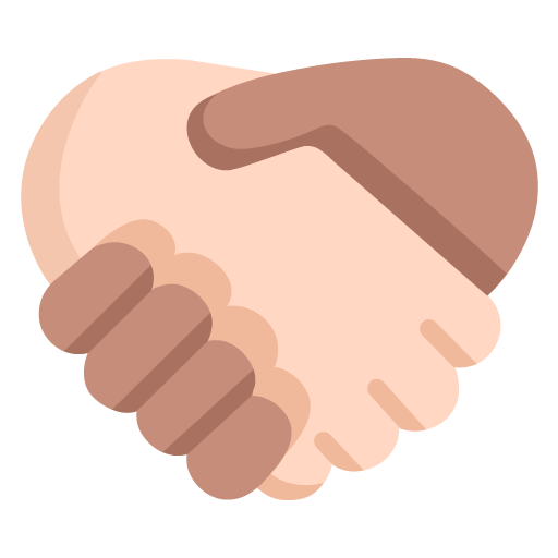 Microsoft design of the handshake: light skin tone medium skin tone emoji verson:Windows-11-22H2