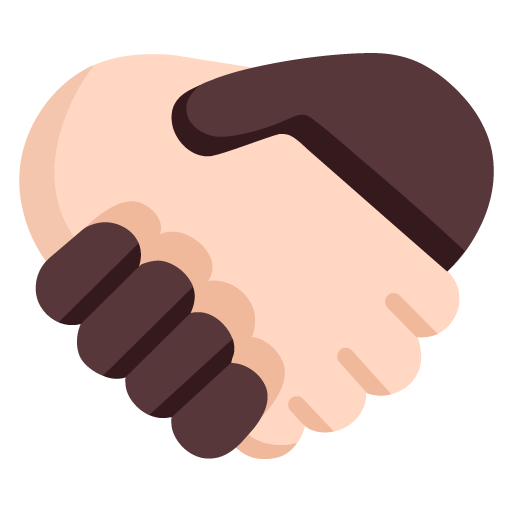 Microsoft Microsoft design of the handshake: light skin tone dark skin tone emoji verson:Windows-11-22H2