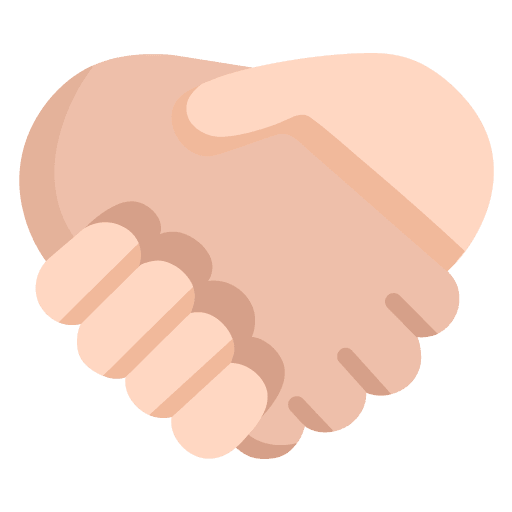 Microsoft design of the handshake: medium-light skin tone light skin tone emoji verson:Windows-11-22H2