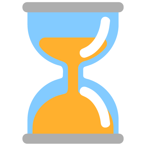 Microsoft design of the hourglass done emoji verson:Windows-11-22H2