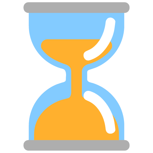 Microsoft design of the hourglass done emoji verson:Windows-11-22H2