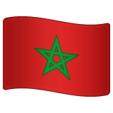 Whatsapp design of the flag: Morocco emoji verson:2.23.2.72