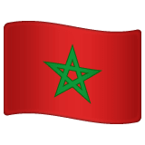 Whatsapp design of the flag: Morocco emoji verson:2.23.2.72