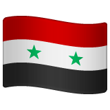 Whatsapp design of the flag: Syria emoji verson:2.23.2.72