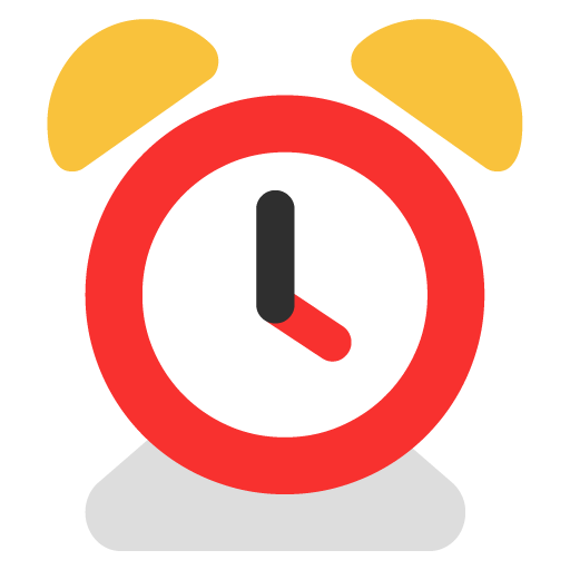Microsoft design of the alarm clock emoji verson:Windows-11-22H2