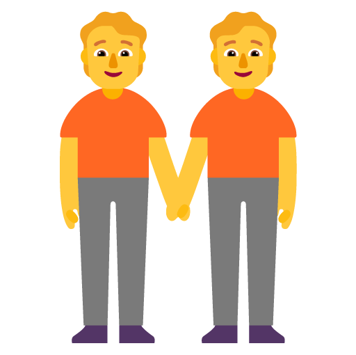 Microsoft design of the people holding hands emoji verson:Windows-11-22H2