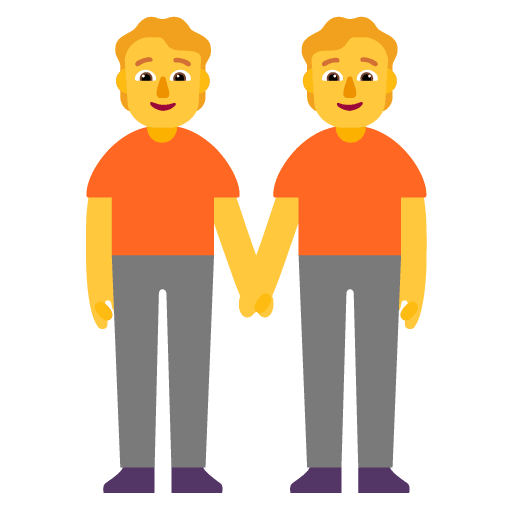 Microsoft design of the people holding hands emoji verson:Windows-11-22H2