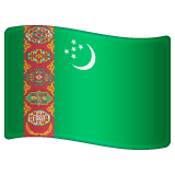 Whatsapp design of the flag: Turkmenistan emoji verson:2.23.2.72
