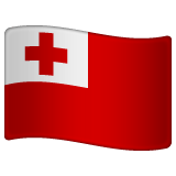 Whatsapp design of the flag: Tonga emoji verson:2.23.2.72