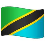 Whatsapp design of the flag: Tanzania emoji verson:2.23.2.72