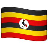 Whatsapp design of the flag: Uganda emoji verson:2.23.2.72