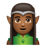 Whatsapp design of the man elf: medium-dark skin tone emoji verson:2.23.2.72