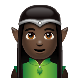 Whatsapp design of the man elf: dark skin tone emoji verson:2.23.2.72