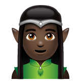 Whatsapp design of the man elf: dark skin tone emoji verson:2.23.2.72