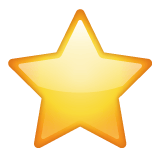 Whatsapp design of the star emoji verson:2.23.2.72